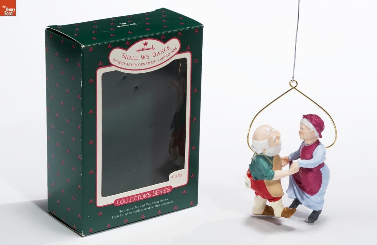 Hallmark "Mr. and Mrs. Claus Series: Shall We Dance" Christmas Ornament, 1988