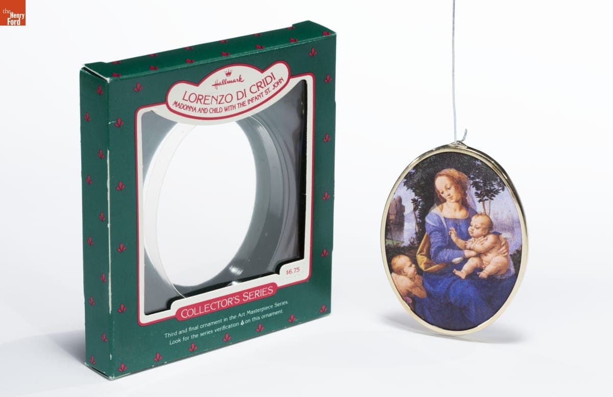 Hallmark "Art Masterpiece Series: Madonna and Child with the Infant St. John" Christmas Ornament, 1986