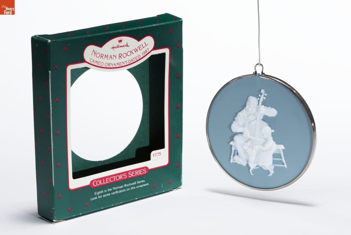 Hallmark "Norman Rockwell Series: The Christmas Dance" Christmas Ornament, 1987