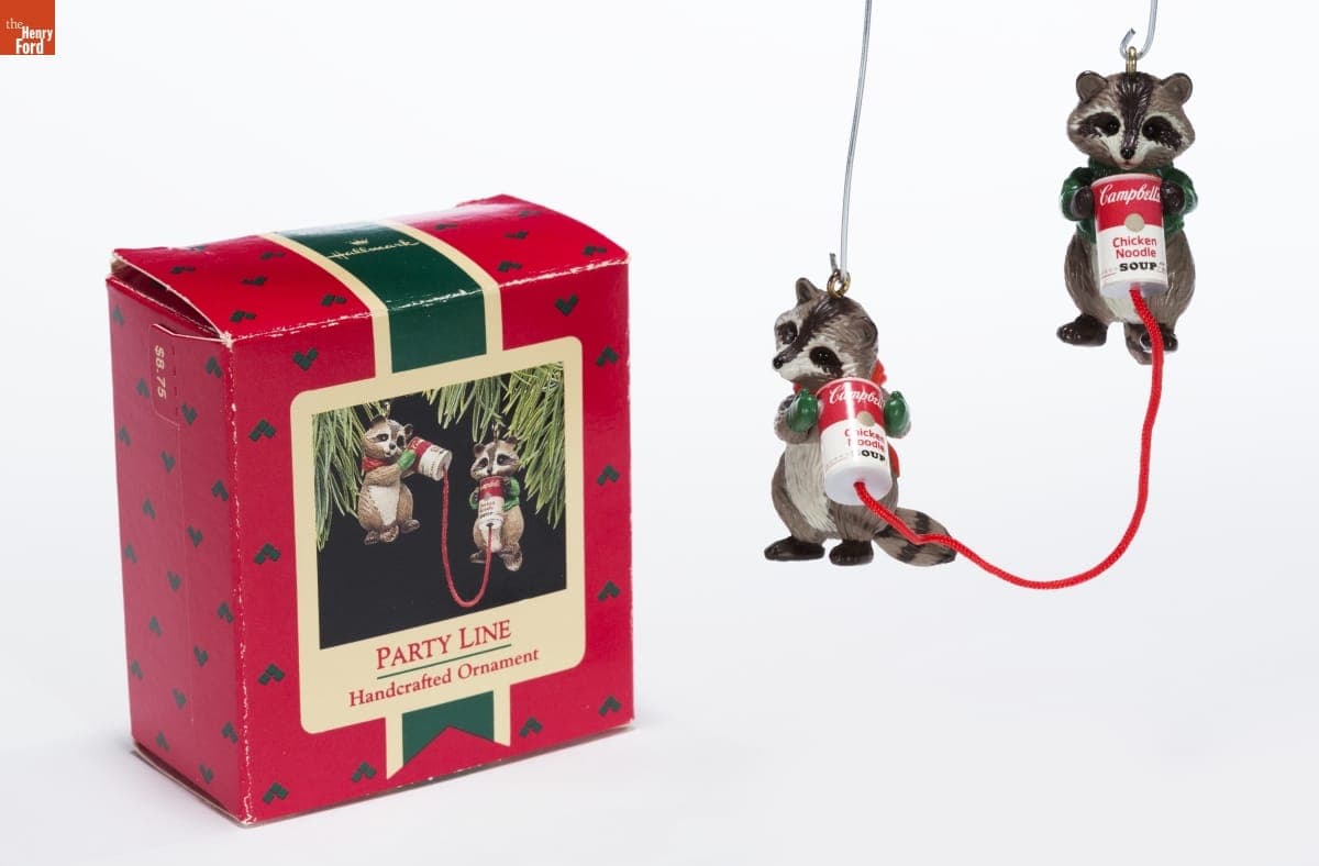 Hallmark "Party Line" Christmas Ornament, 1988