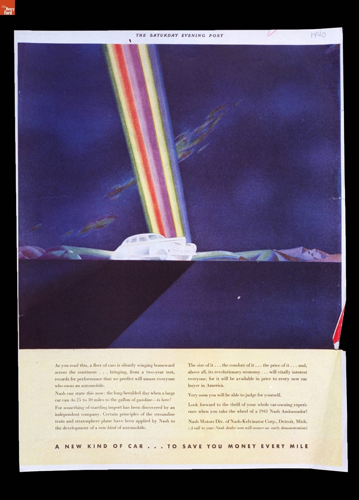 A New Kind of Car... To Save You Money Every Mile, September 28, 1940