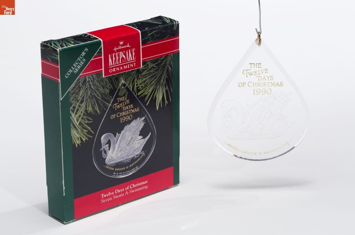 Hallmark "Twelve Days of Christmas Series: Seven Swans A-Swimming" Christmas Ornament, 1990