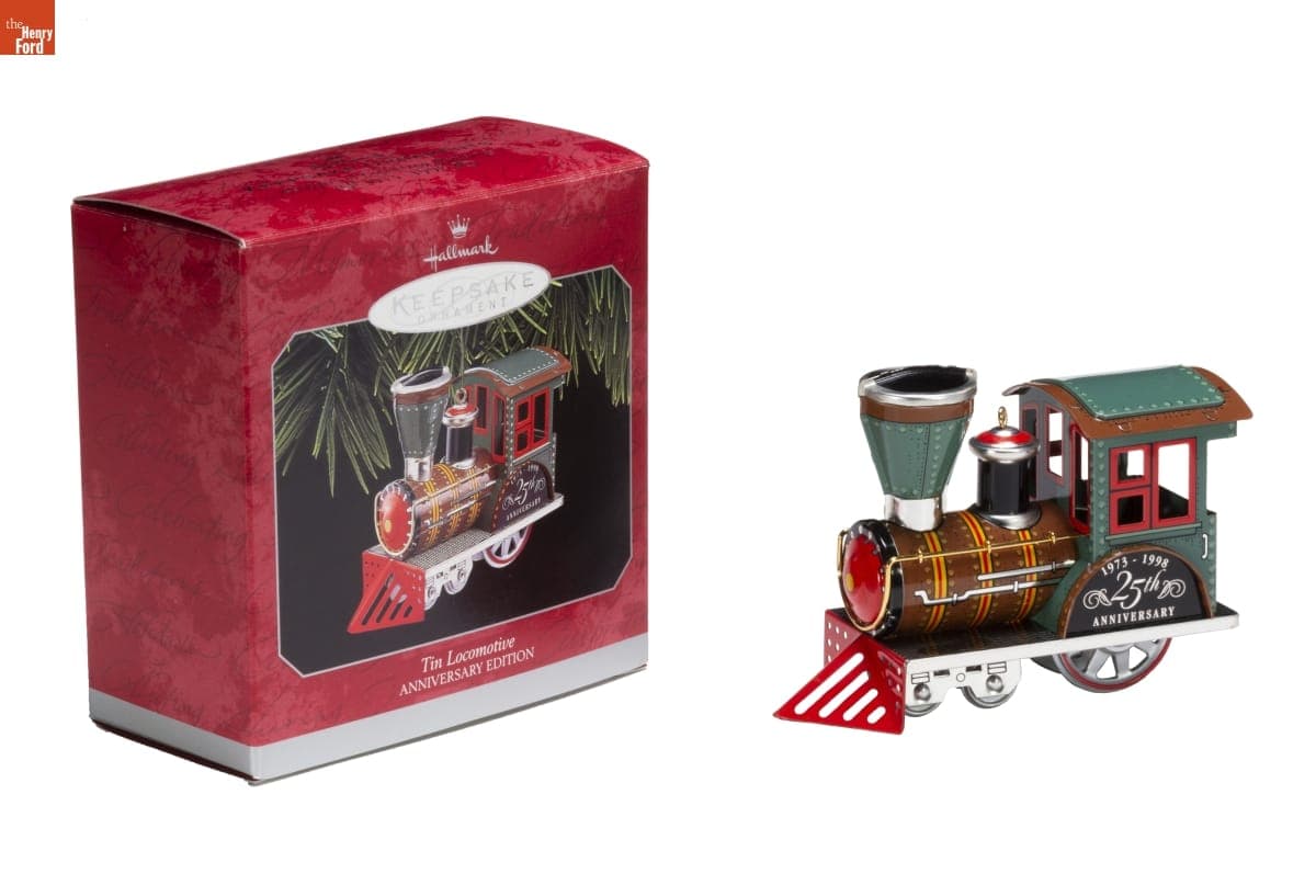 Hallmark "Tin Locomotive" Christmas Ornament, 1998