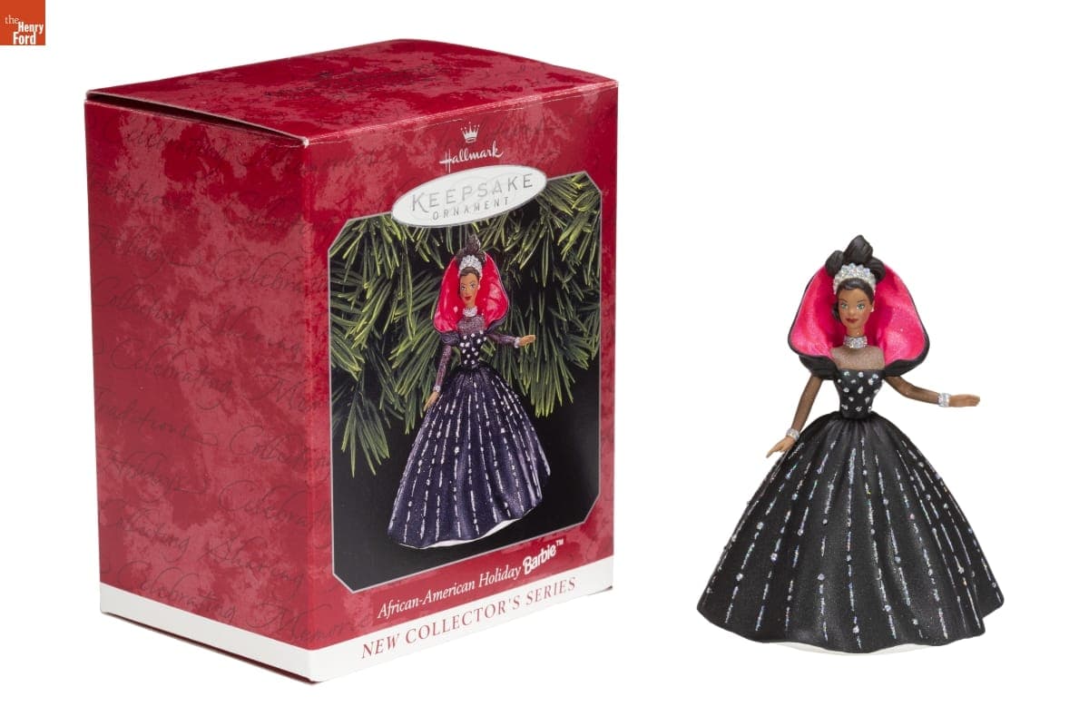 Hallmark "African-American Holiday Barbie" Christmas Ornament, 1998
