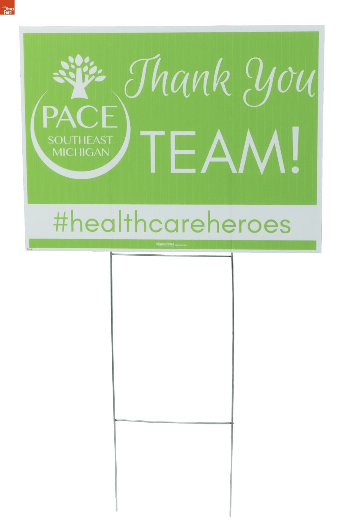 "Thank You Team! #healthcareheroes" Yard Sign, 2020