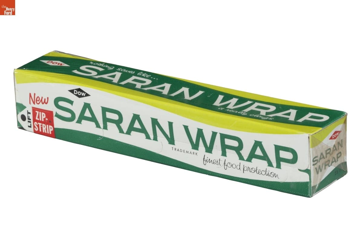 "Zip-Strip Saran Wrap" Transparent Cling Wrap, circa 1959