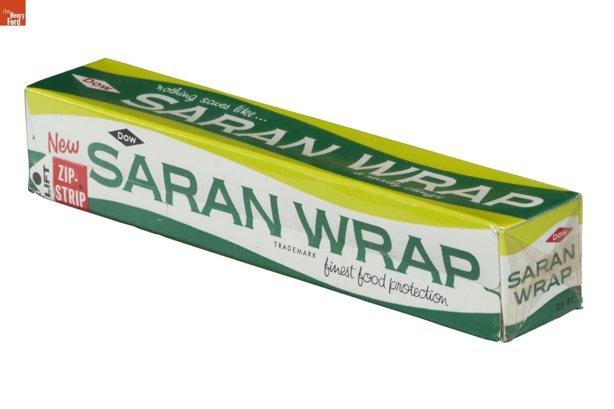 "Zip-Strip Saran Wrap" Transparent Cling Wrap, circa 1959