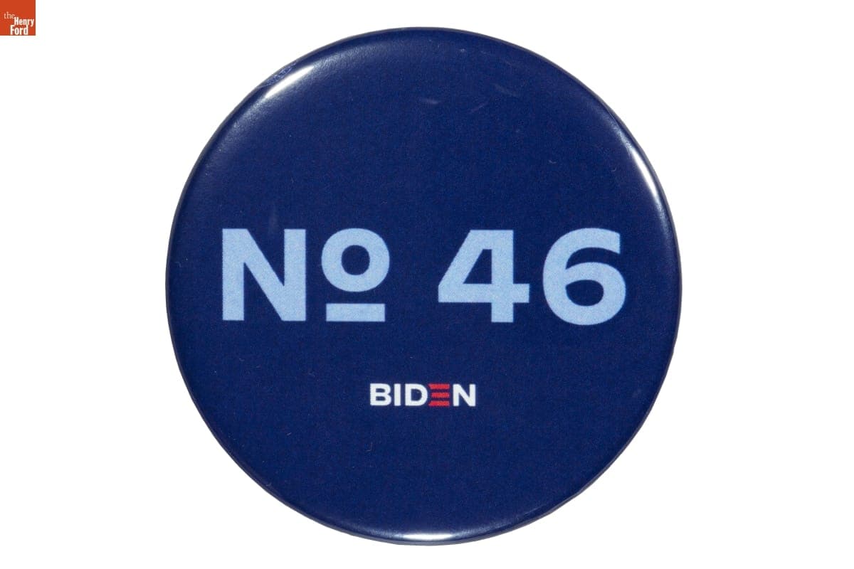 "No. 46" Biden Campaign Button, 2020