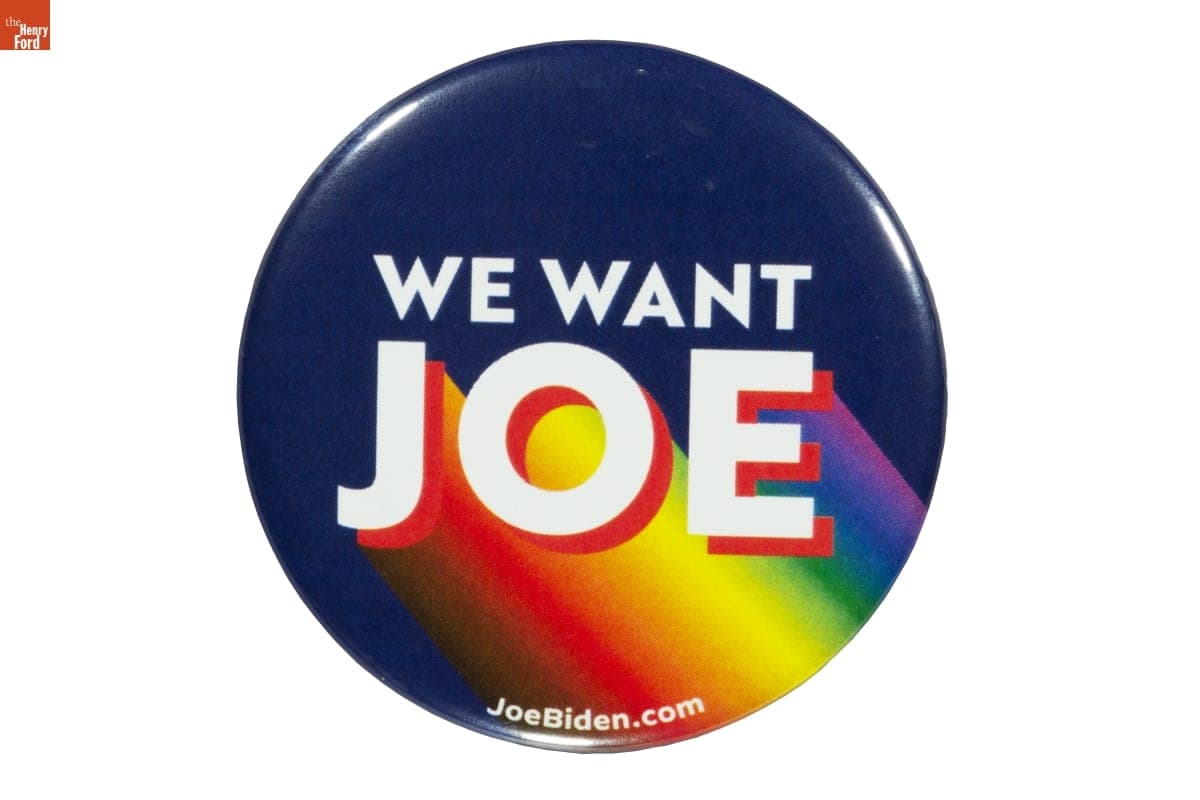 "We Want Joe" Biden Campaign Button, 2020