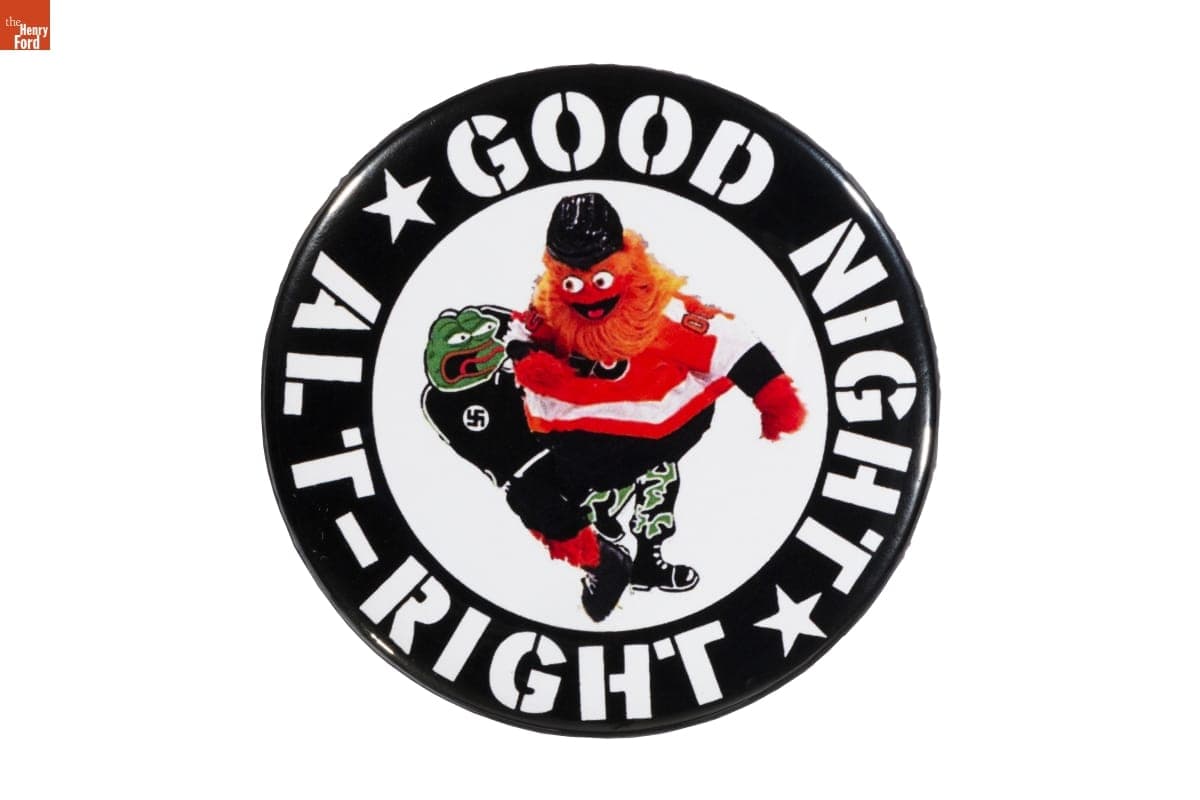"Good Night Alt-Right" Button, 2020