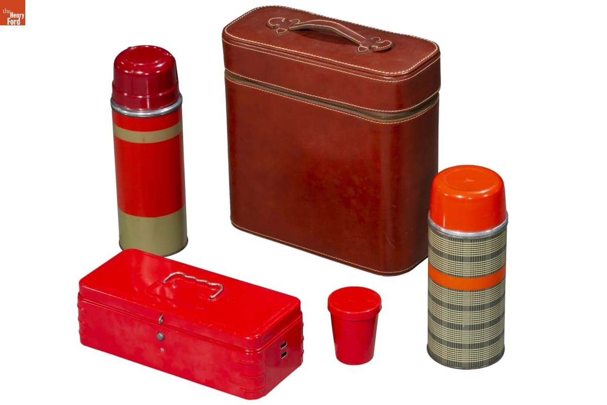 Thermos Set, Used by Harvey and Elizabeth Firestone at Princeton Football Games