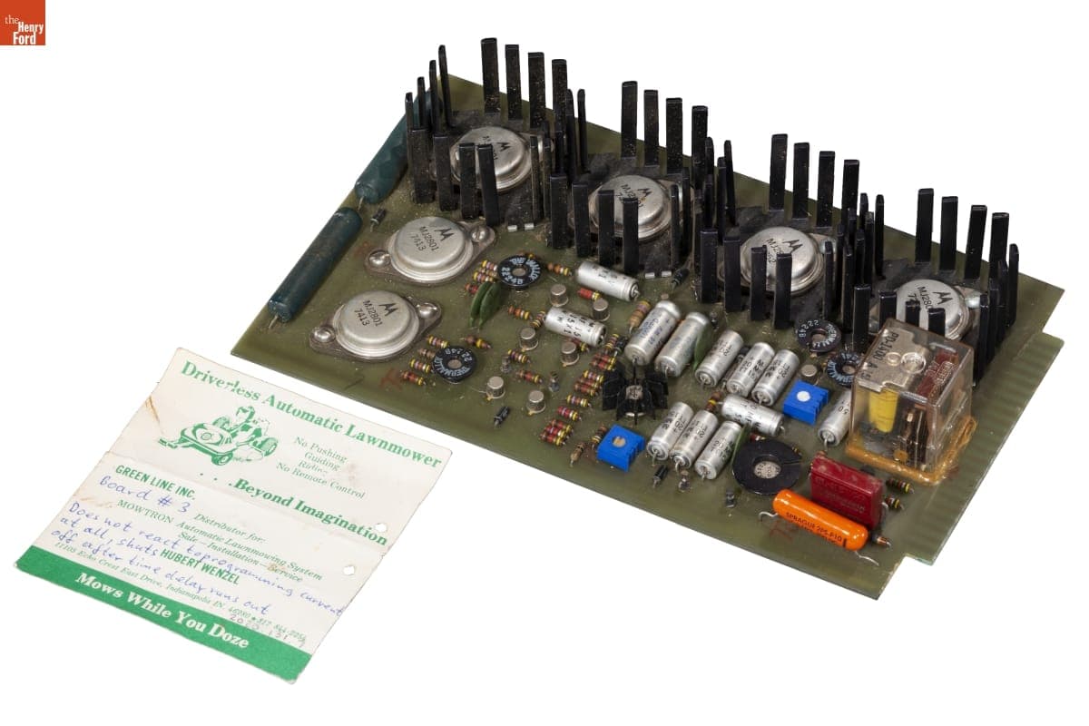 Circuit Board for a Mowtron Mower, 1974
