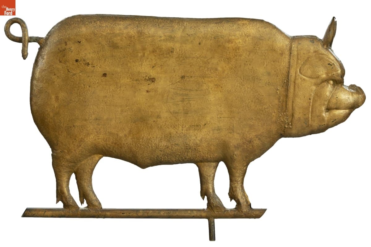 Pig Weathervane, 1875-1885