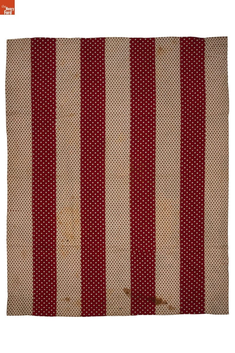 Bars Crib Quilt, 1860-1870