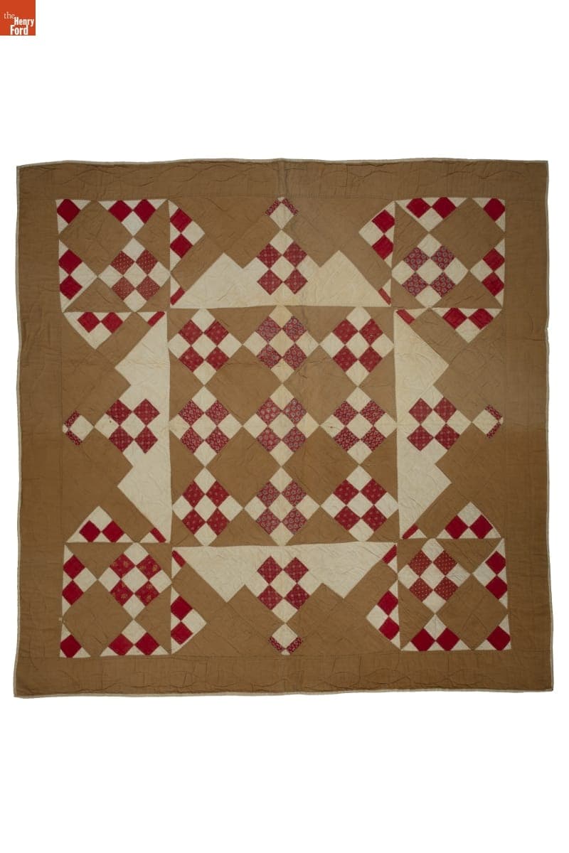 Nine-Patch Crib Quilt, circa 1860