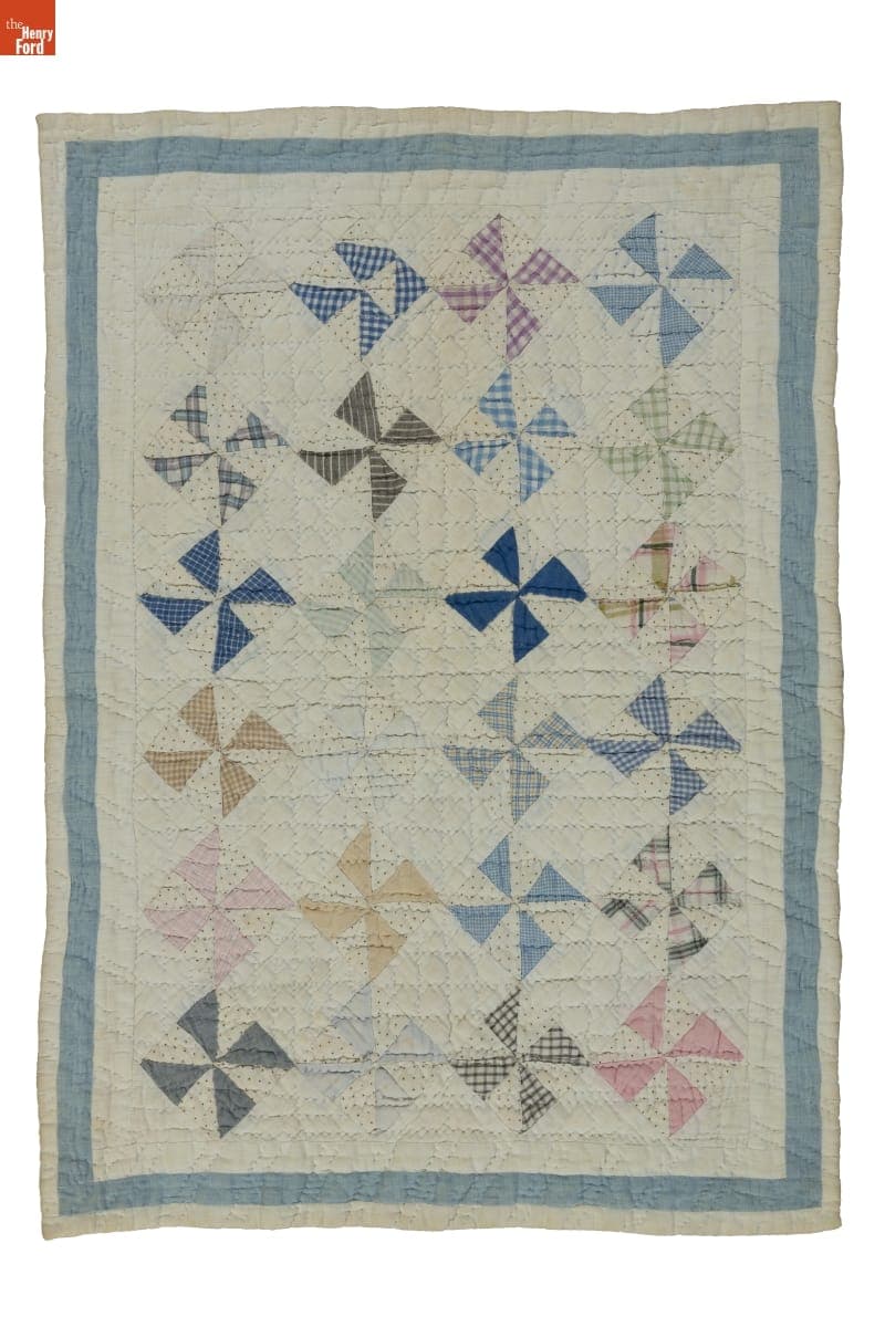 Pinwheel Doll Quilt, 1920
