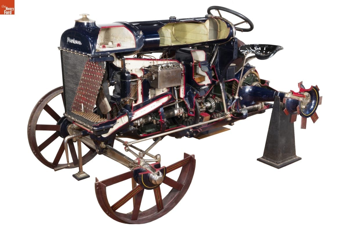 Cutaway of Fordson Tractor, 1926