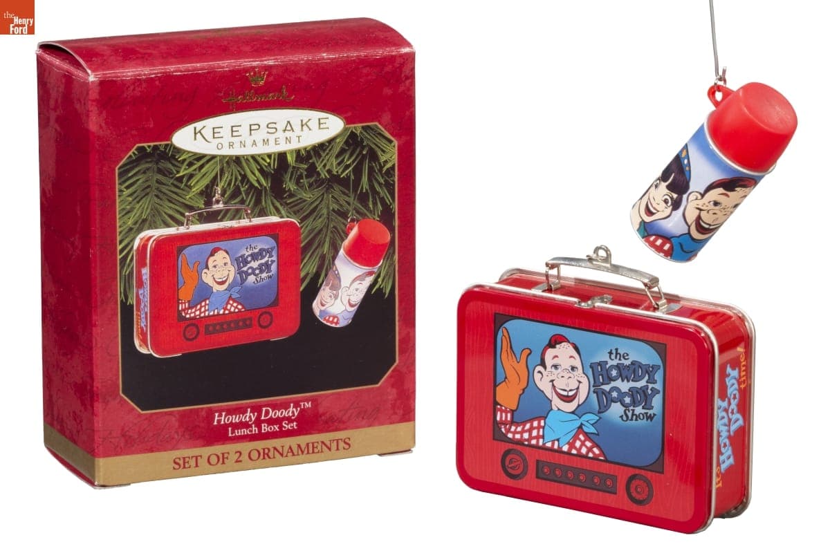 Hallmark "Howdy Doody Lunch Box Set" Christmas Ornaments, 1999