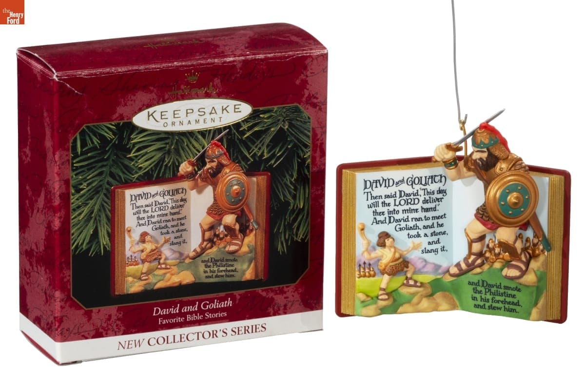 Hallmark "Favorite Bible Stories Series: David and Goliath" Christmas Ornament, 1999
