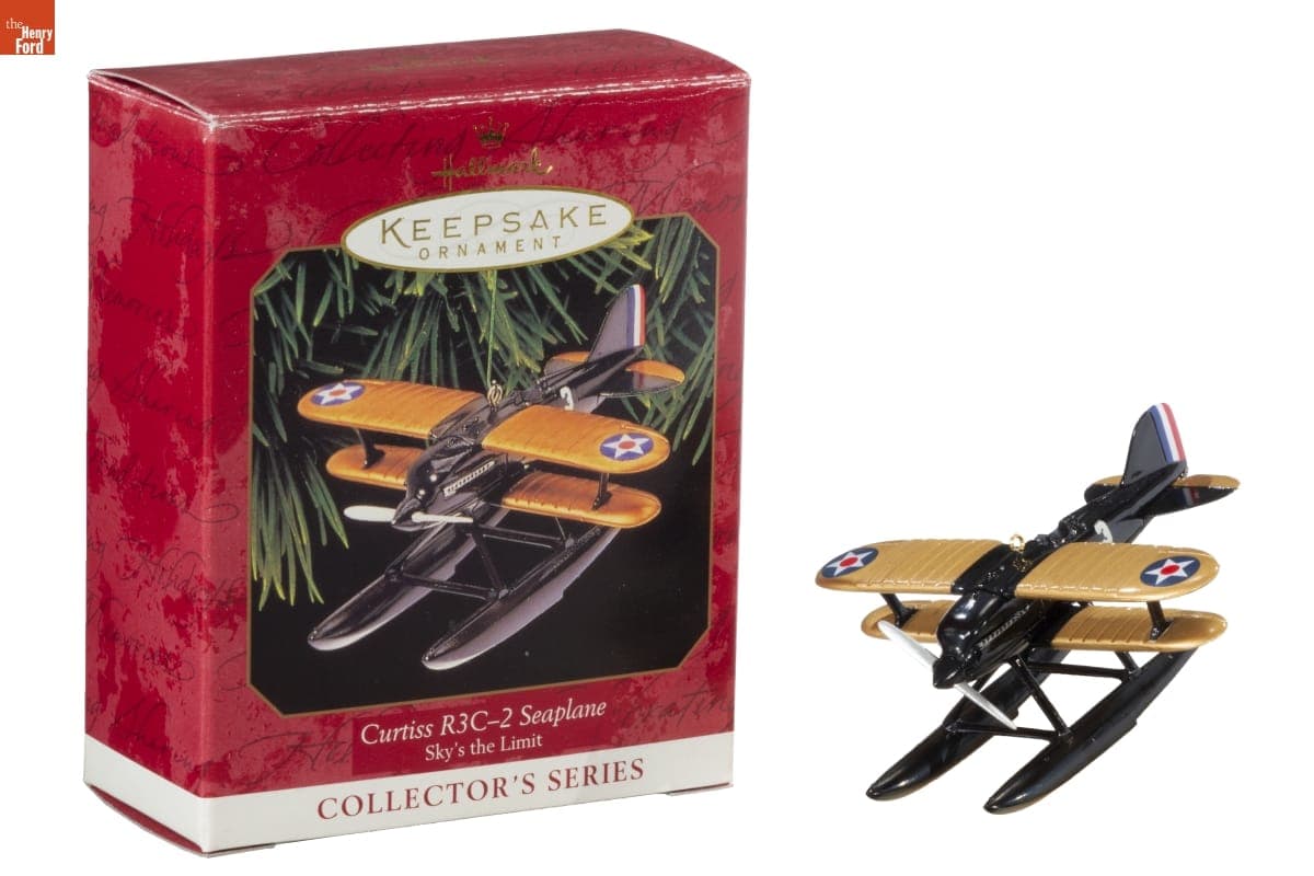 Hallmark "Sky's the Limit Series: Curtiss R3C-2 Seaplane" Christmas Ornament, 1999