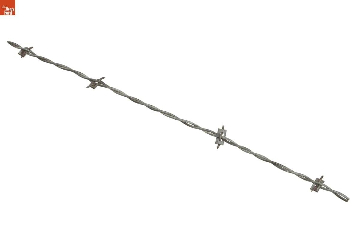 Vosburgh "Clinch Wire" (Washer-Locked) Barbed Wire, Patented 1876