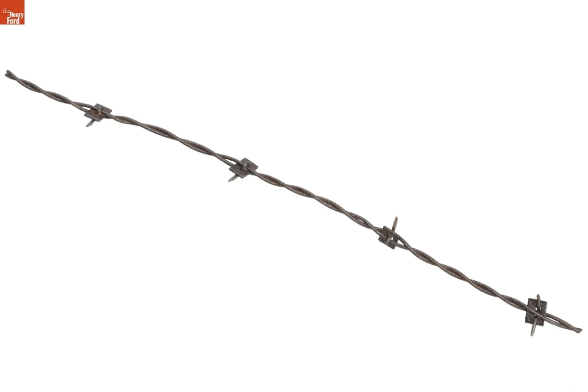 Vosburgh (Cast-Iron Plate) Barbed Wire, Patented 1876