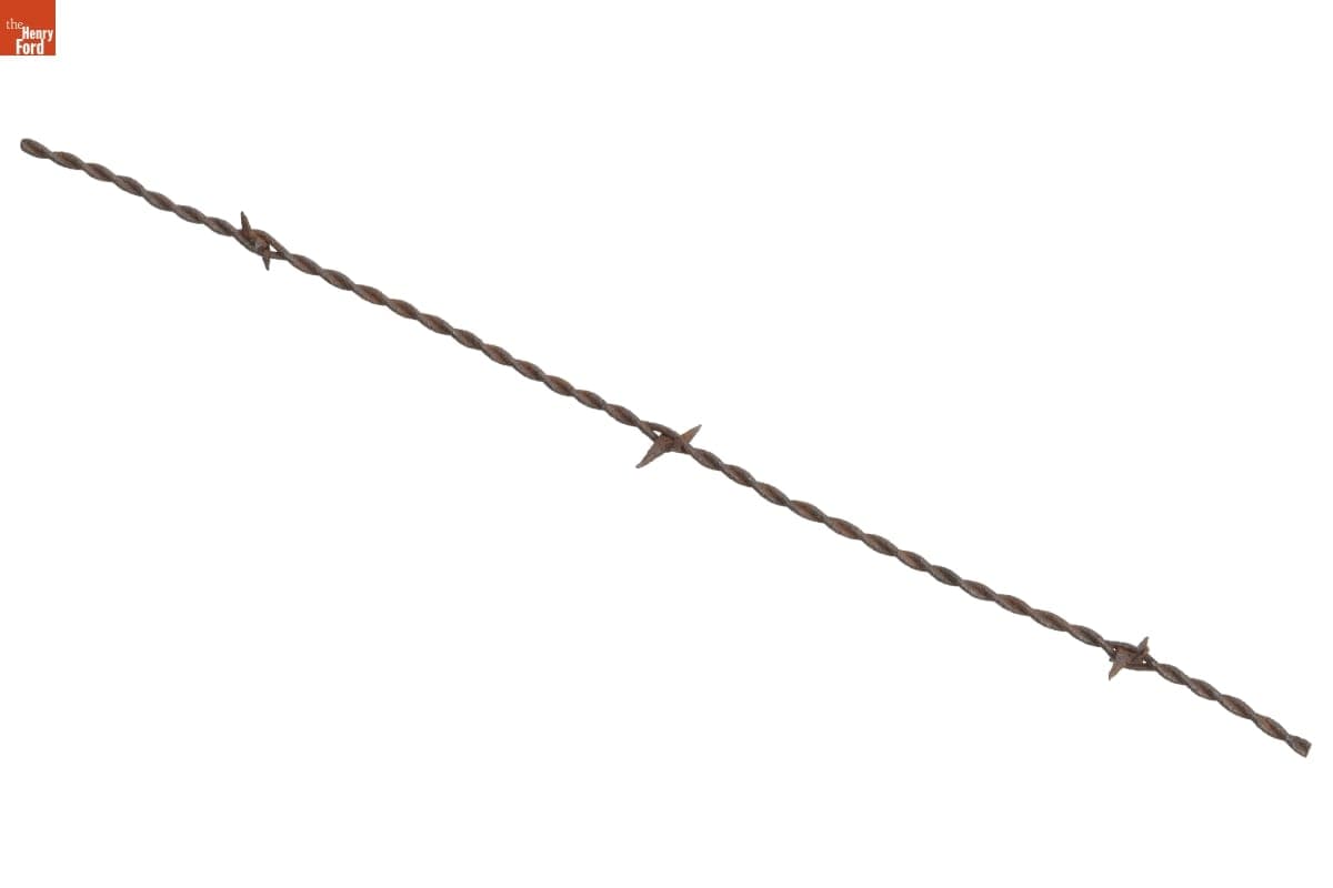 Scutt's Thick-Center "V" Plate Barbed Wire, Patented 1876