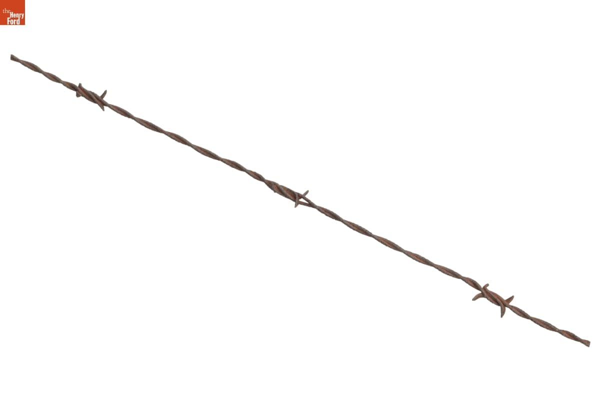 Watkins V-Plate or Lazy Plate Barbed Wire, Patented 1876