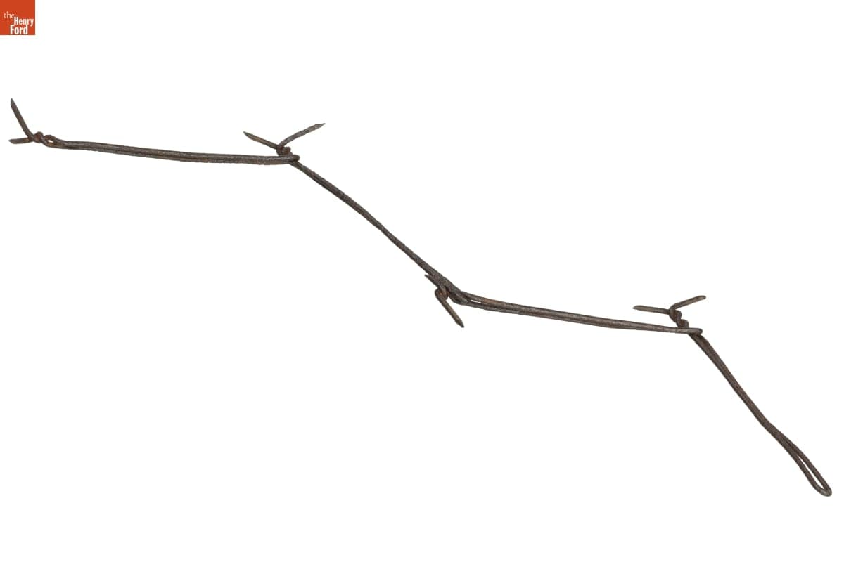 Crandal's Chain Link Barbed Wire, Patented 1876