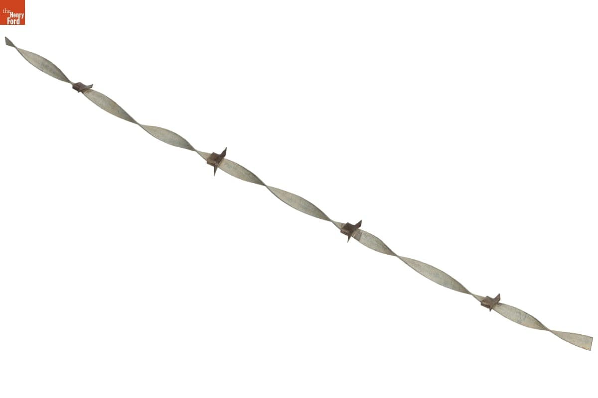 Brinkerhoff Twist Barbed Wire, Patented 1879