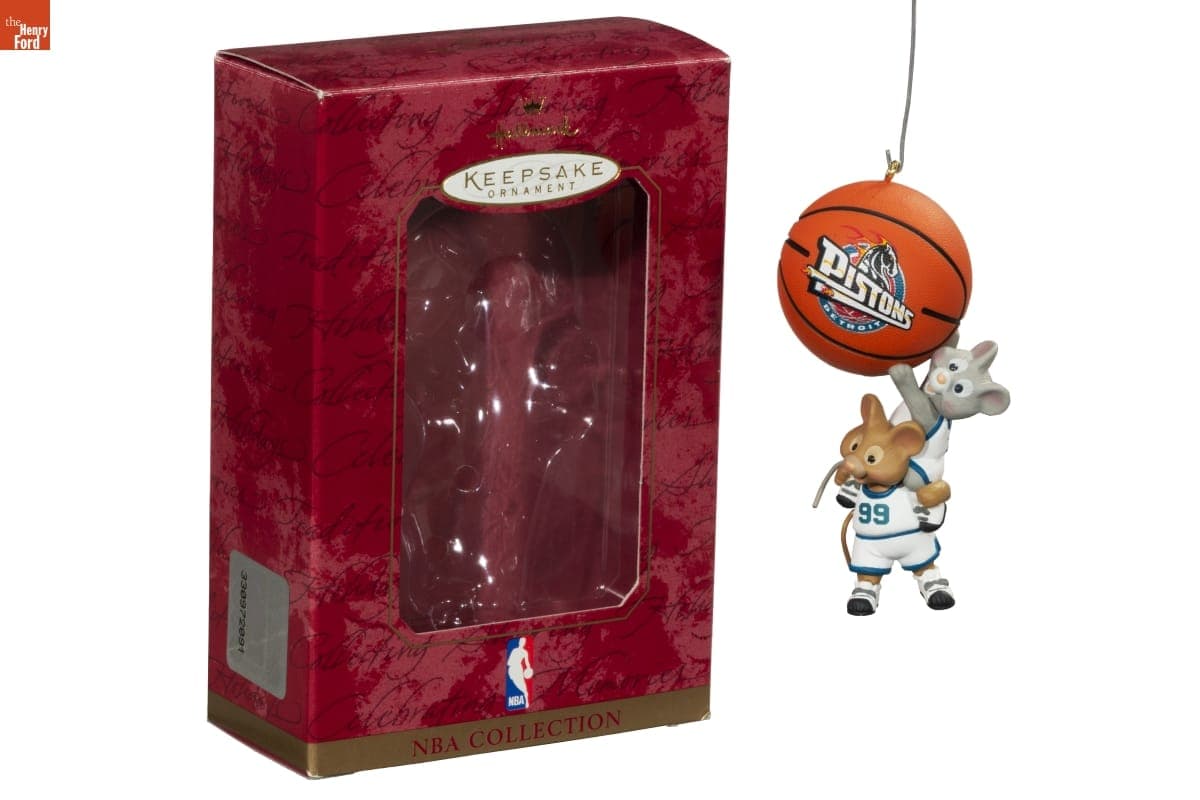 Hallmark "NBA Collection: Detroit Pistons" Christmas Ornament, 1999