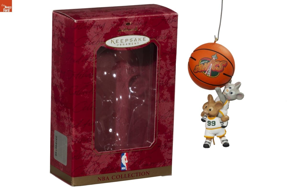 Hallmark "NBA Collection: Seattle SuperSonics" Christmas Ornament, 1999