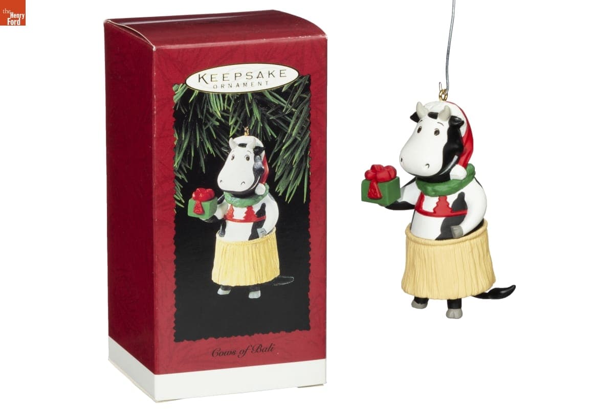 Hallmark "Cows of Bali" Christmas Ornament, 1995