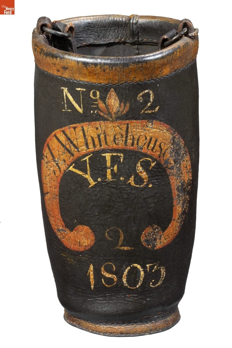 Fire Bucket, "J. Whitehouse Y.F.S.", circa 1803