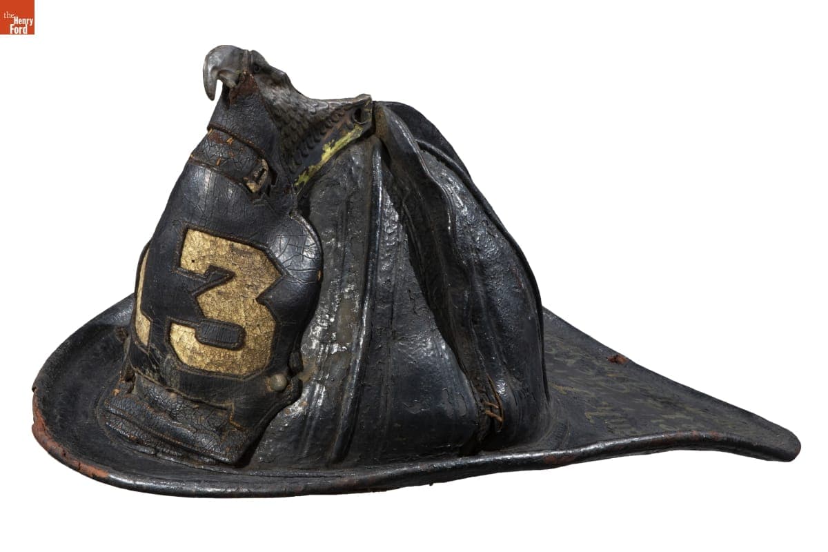 Fire Hat, Worn by Lieutenant Frank J. Dewey, circa 1872