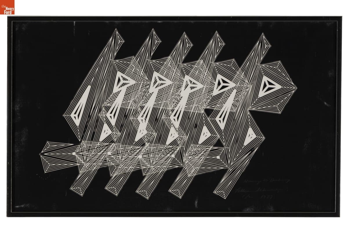 "Homage to Duchamp" by Lillian F. Schwartz with Robert J. Tatem, 1979