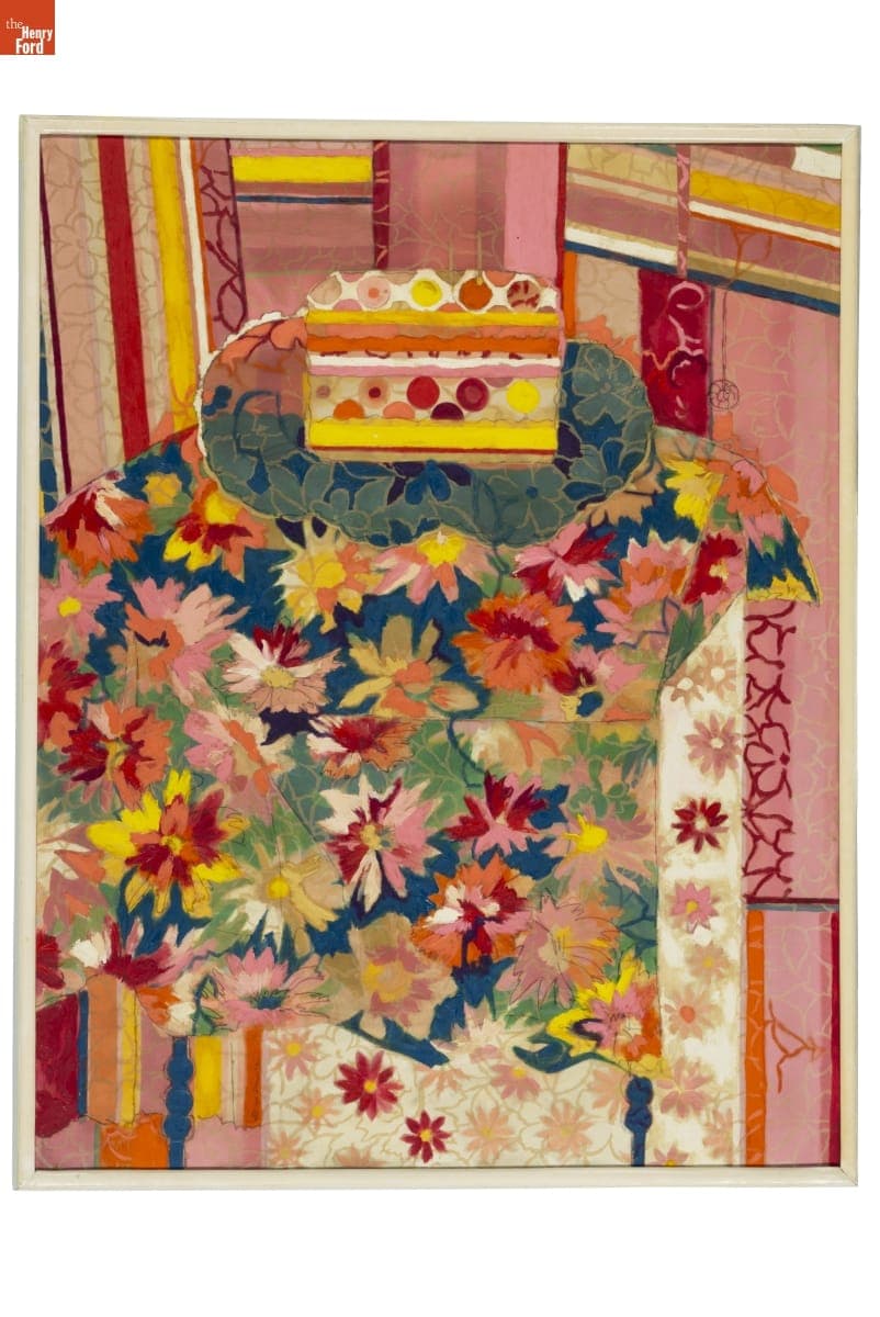 "Happy Birthday" by Lillian F. Schwartz, circa 1955