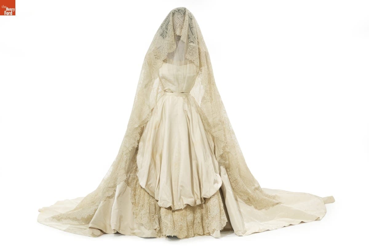 Wedding Dress, Worn by Elizabeth Chambers Firestone, 1954