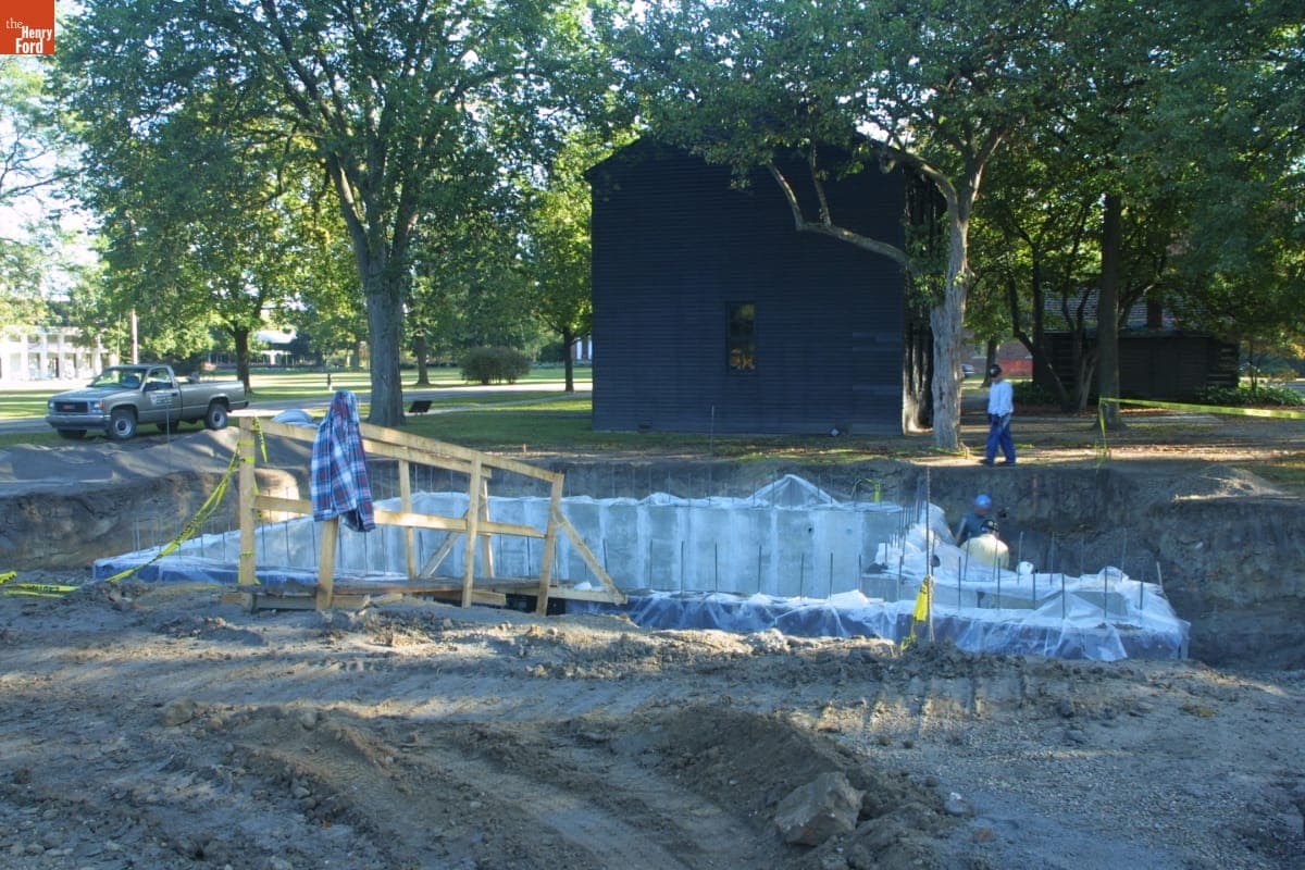 Dr. Howard's Office Relocation Site during the Greenfield Village Restoration Project, September 2002