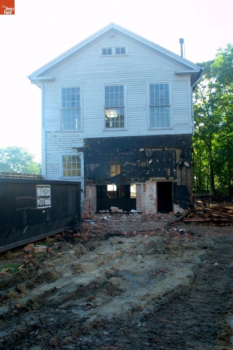 Soybean Lab Agricultural Gallery before Relocation during the Greenfield Village Restoration Project, September 2002