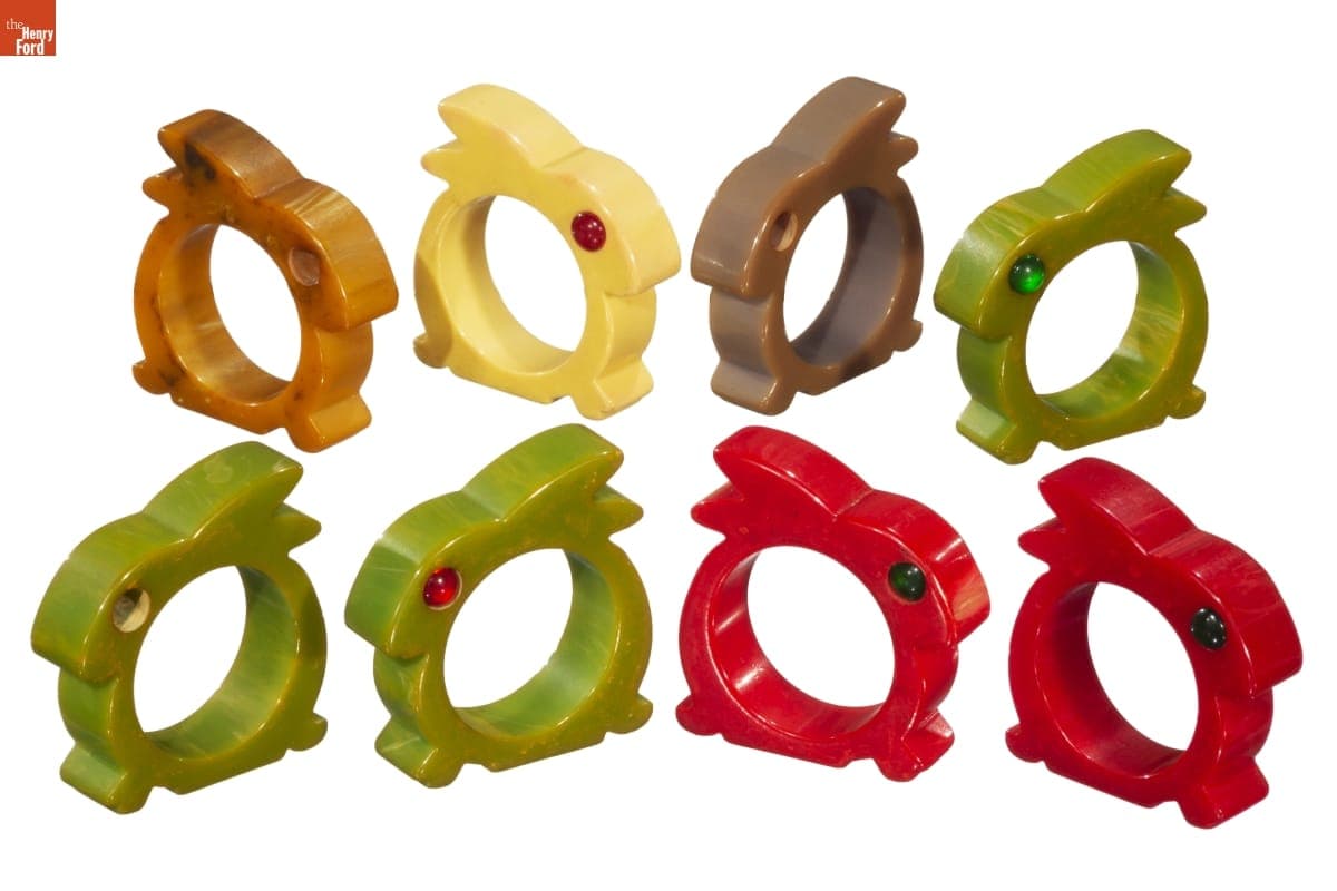 Rabbit Napkin Rings, 1930-1950