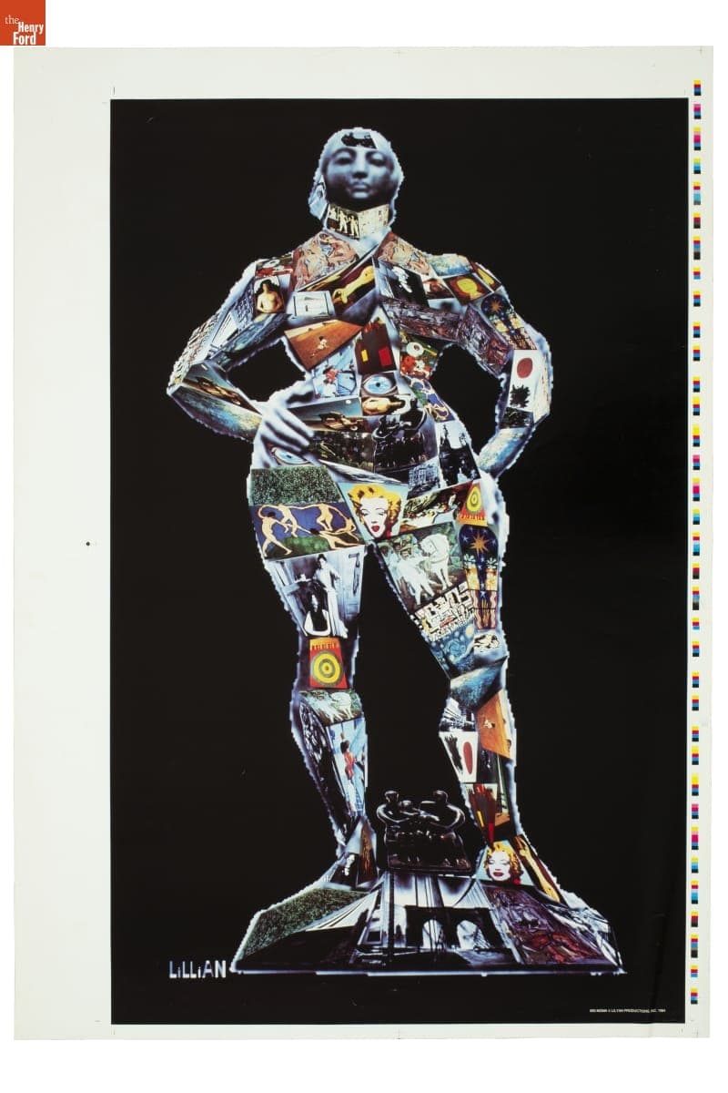 "BIG MOMA" by Lillian F. Schwartz, 1984