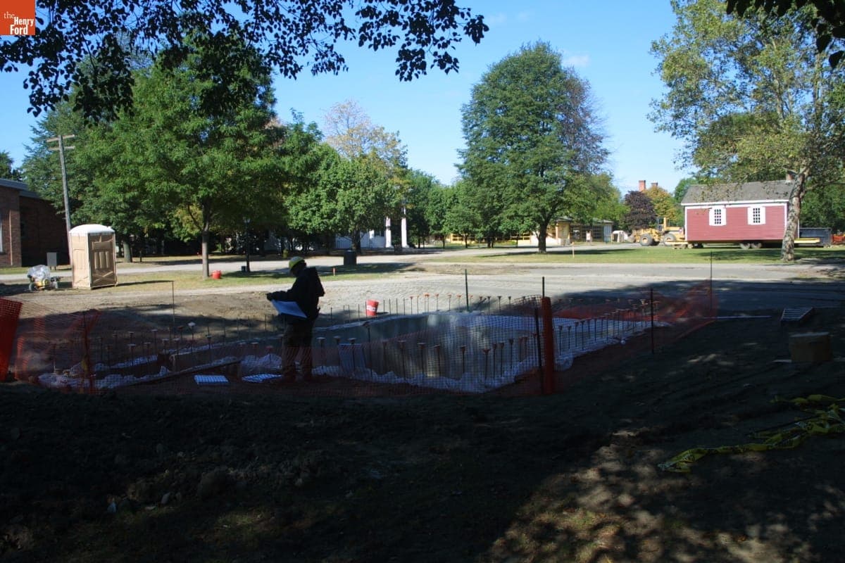 Dr. Howard's Office Being Relocated during the Greenfield Village Restoration Project, September 2002
