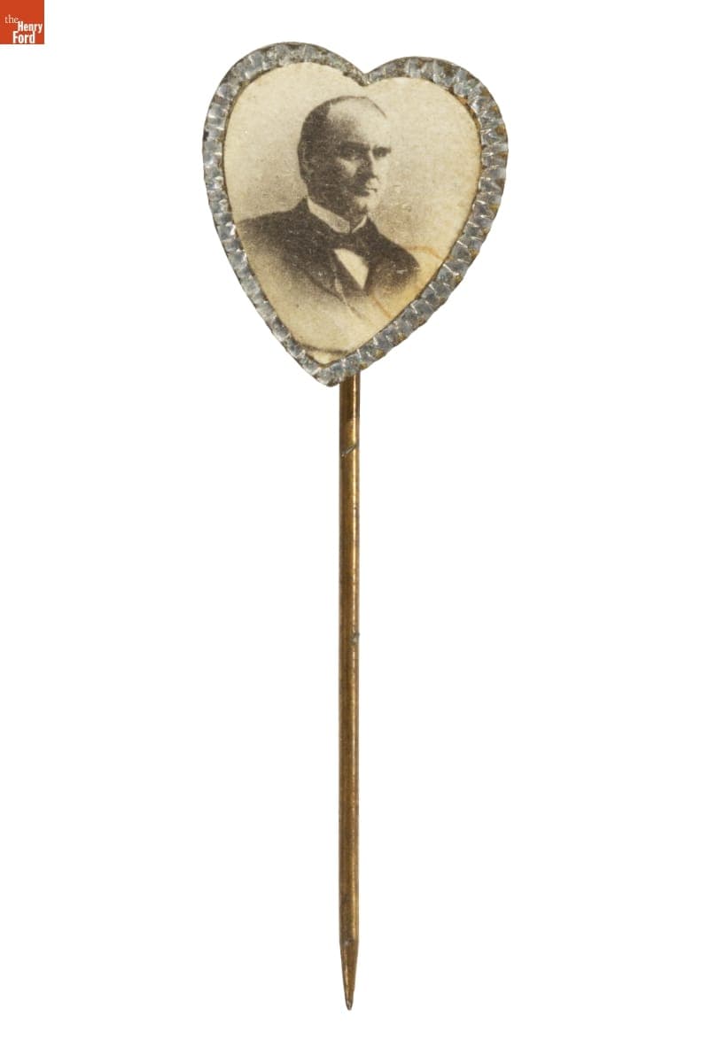 William McKinley Campaign Stickpin, 1896-1900