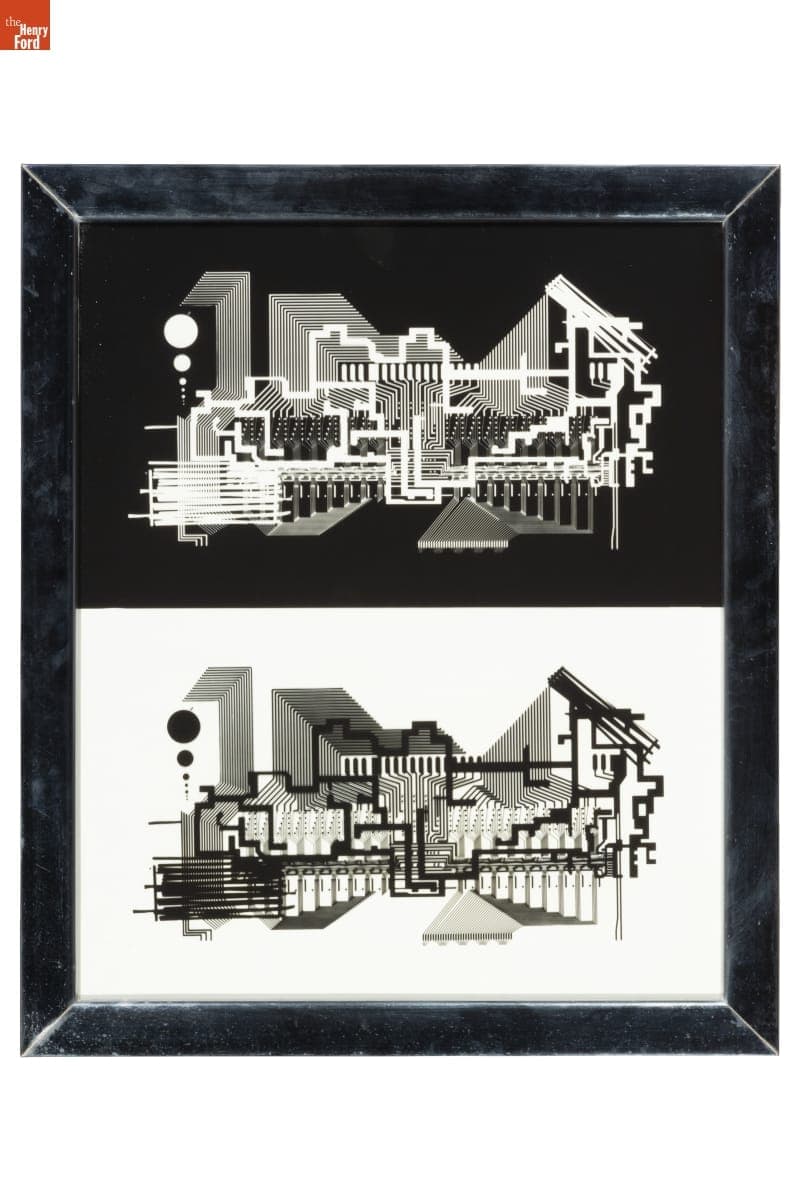"Factory #23" by Lillian F. Schwartz with Robert J. Tatem, circa 1975