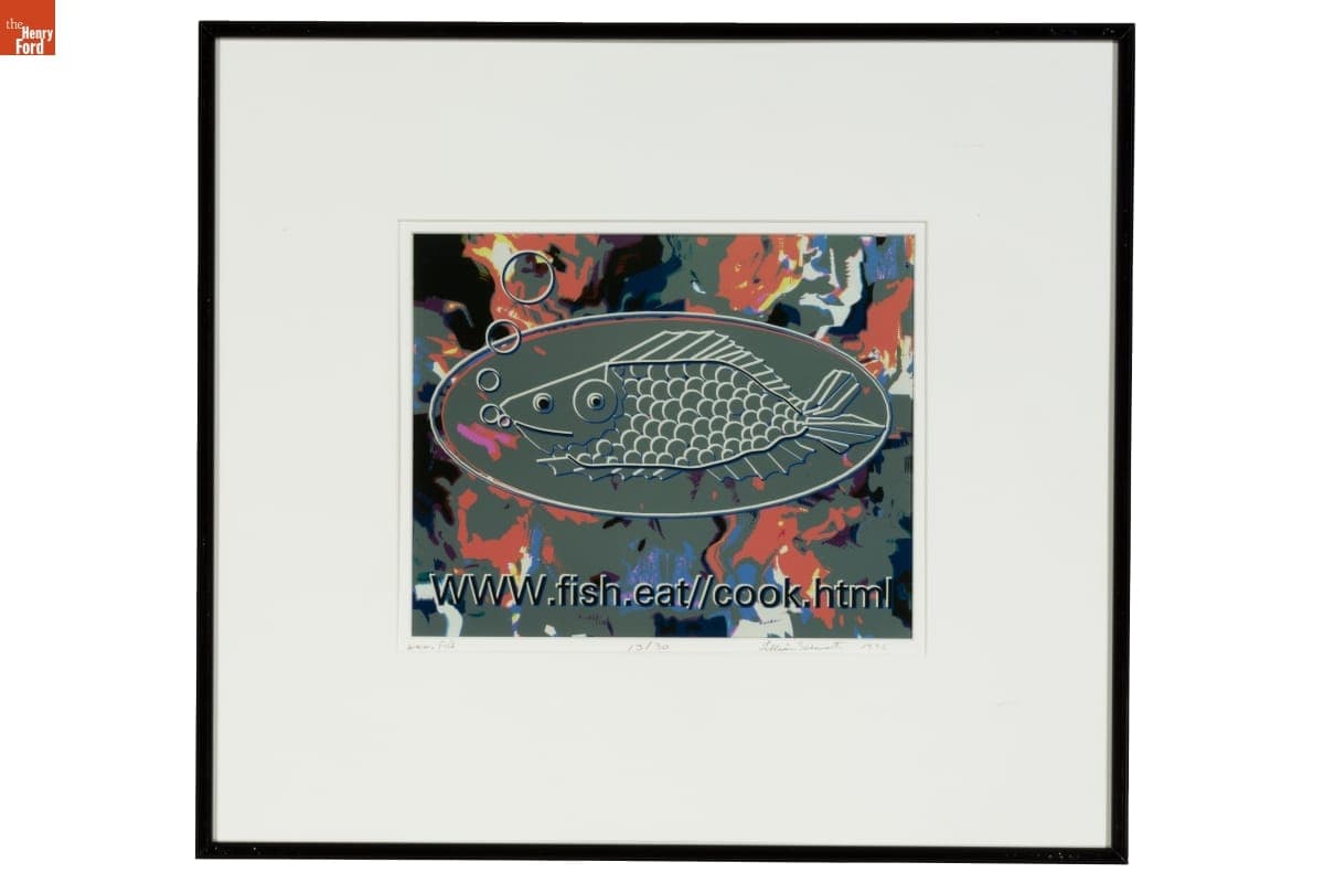 "WWW.Fish" by Lillian F. Schwartz, 1996