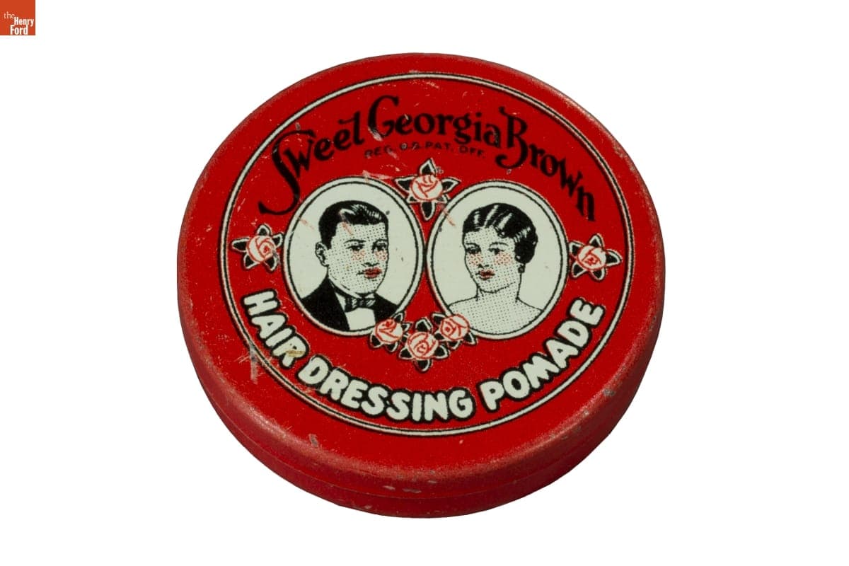 Sweet Georgia Brown Hair Dressing Pomade Packaging, 1926-1944