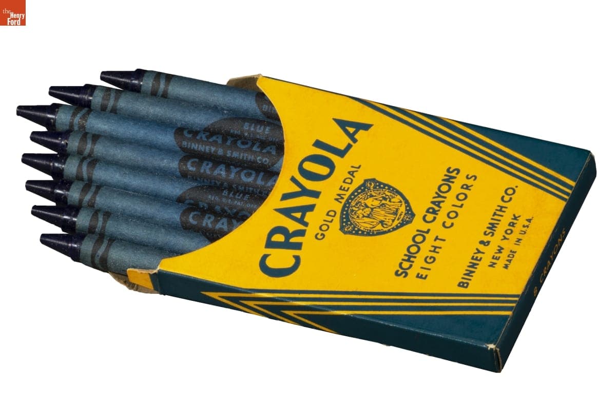 Box of Crayola Crayons, 1950-1970