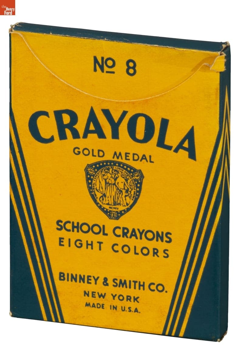 Box of Crayola Crayons, 1950-1970