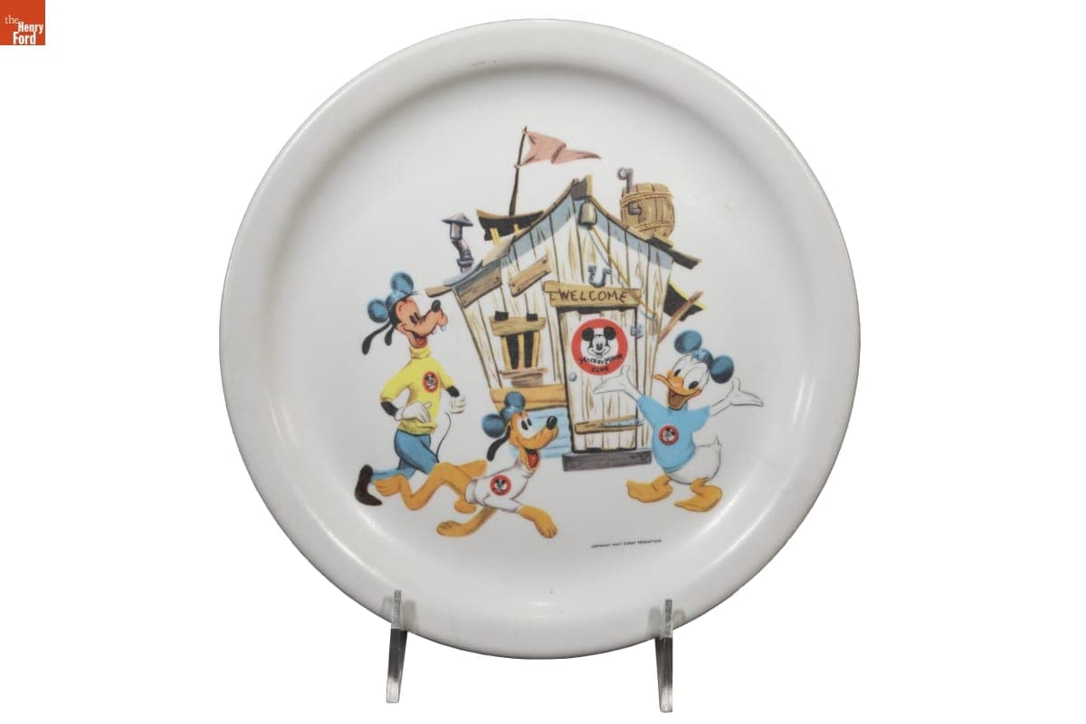 Arrowhead-Envoy Mickey Mouse Club Plate, 1955-1965